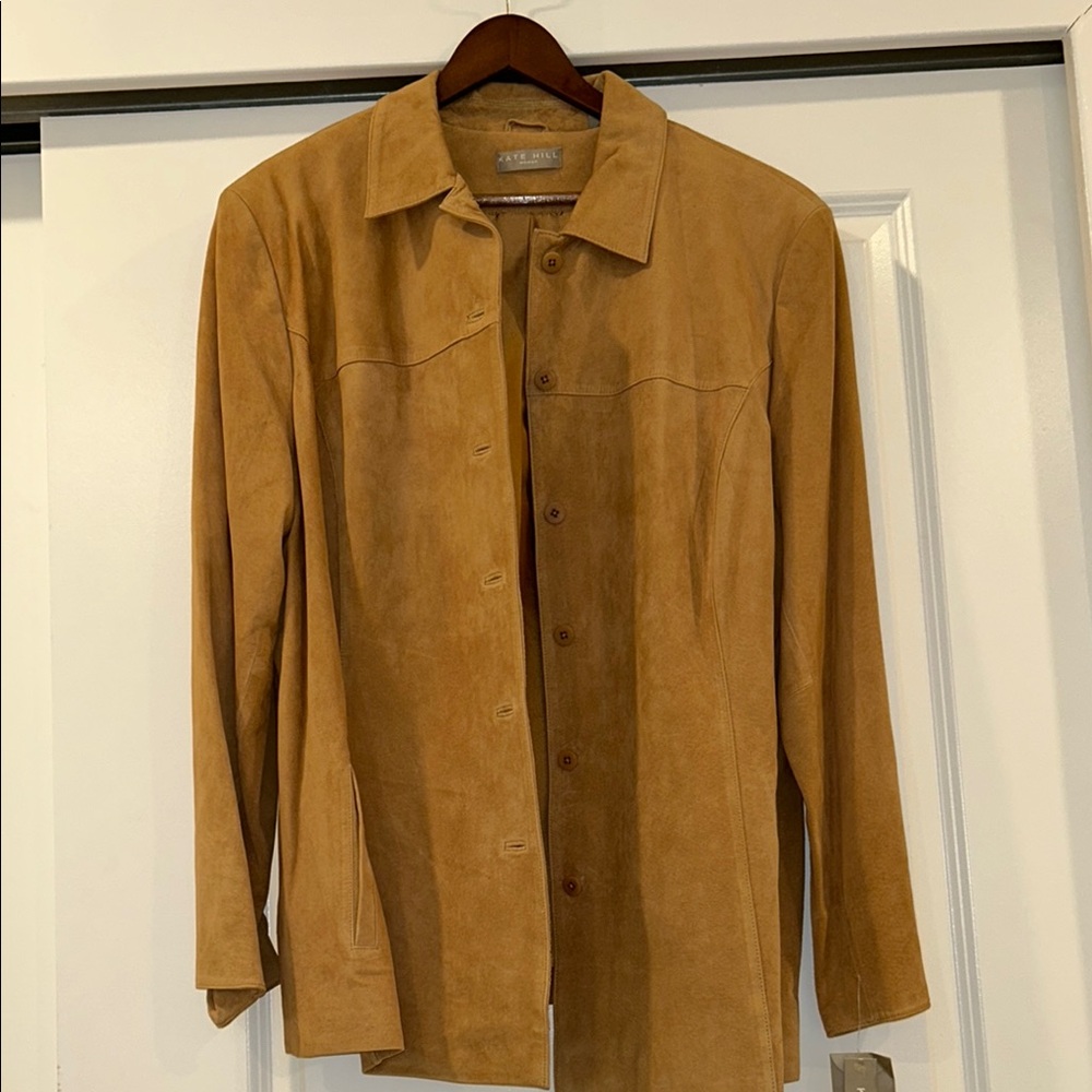 Kate Hill Tan Suede Blazer